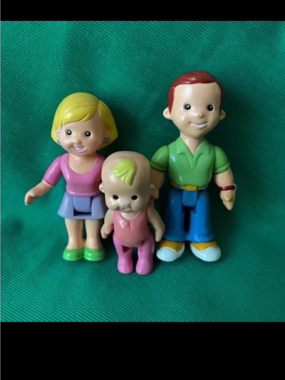 Fisher Price MY FIRST DOLLHOUSE BABY MOM DAD Doll loving family figure lot